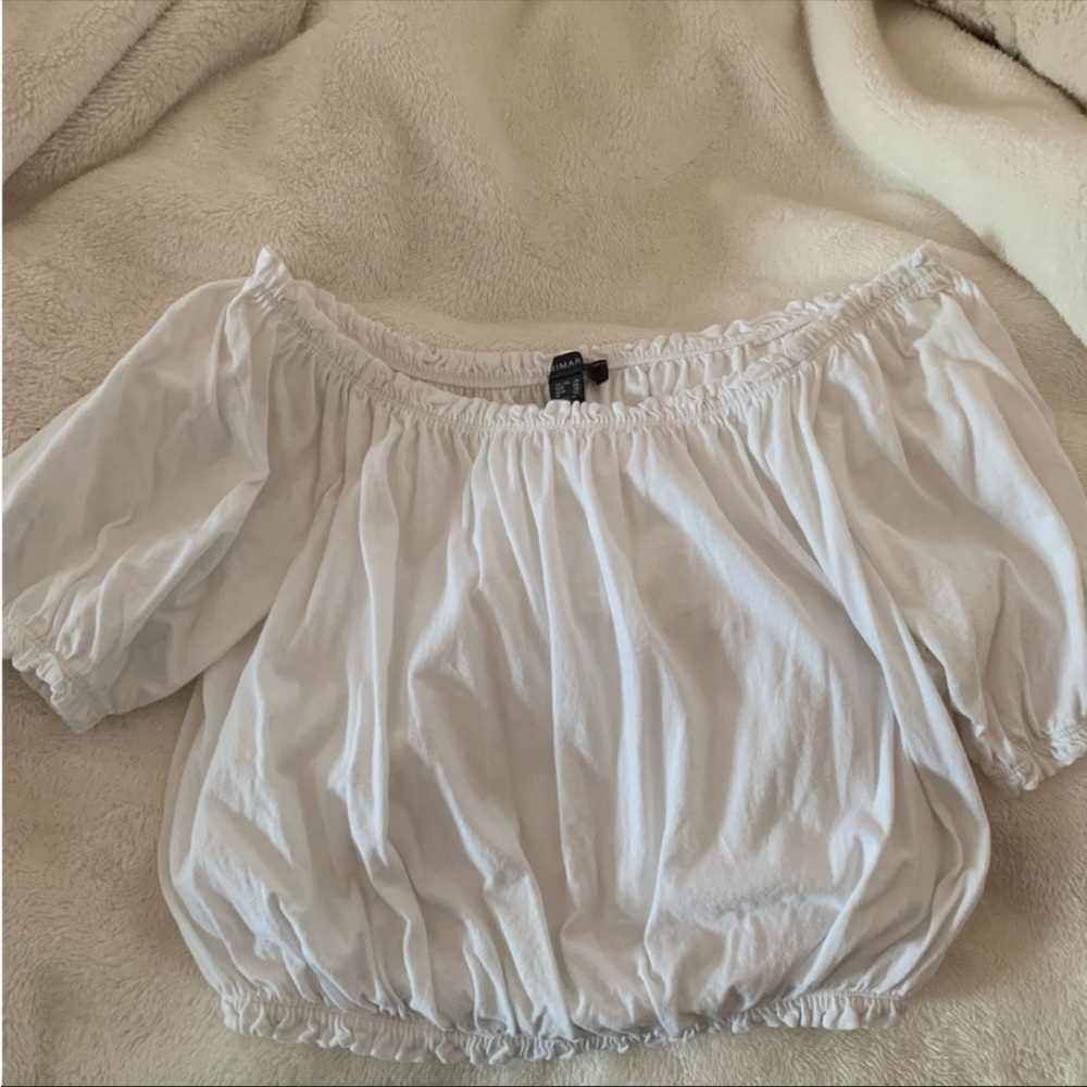 Off the shoulder crop top